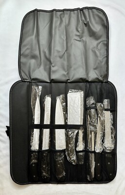 New Royal Germany 9-Piece Kitchen Knife Set in Carry Case - Ultra Sharp