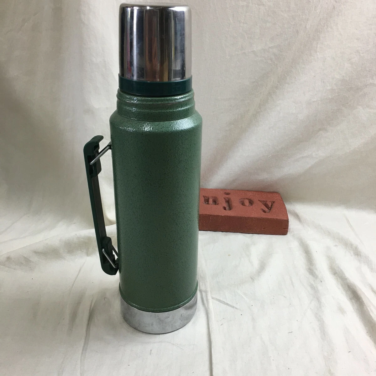 Stanley Classic Thermos Green Vacuum Bottle Coffee Cold Hot Drink Camping  Patina