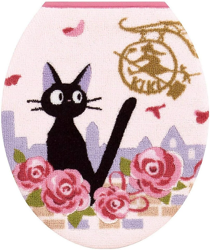 Kiki's Delivery Service Toilet lid Cover Jiji Pink Ordinary Toilet Seat ...