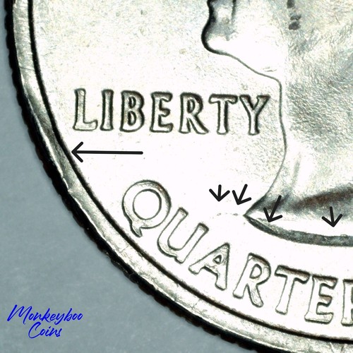 2002 P Tennessee Quarter - Obverse Rim Cud and Spiked Head - Rare Error Coin - Bild 3 von 4