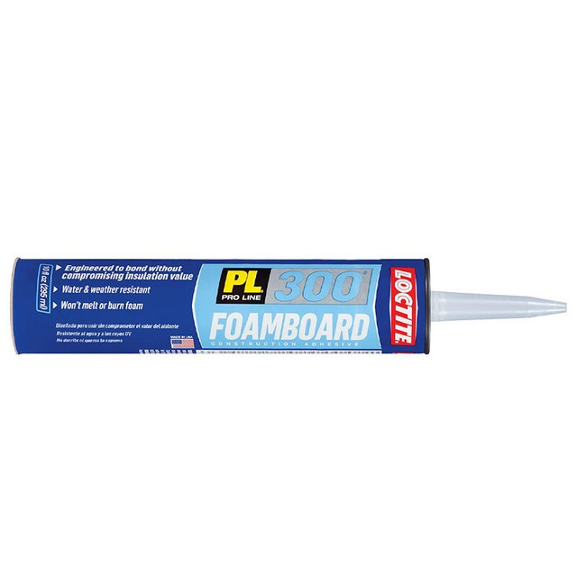 Case of 12 Loctite Pl300 Low VOC 10 Oz Foam Board Adhesive 1421941 for