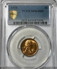 1934 Lincoln Cent PCGS MS64 RD