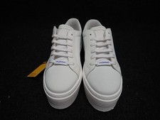 NEW Women's Valentino Sela Italian Leather Sneakers US10 White Blue SS85