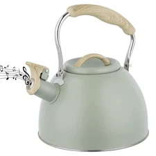 Tea Kettle -3.0 Quart Whistling Tea Kettle for Stove Top Stainless Steel Tea ...