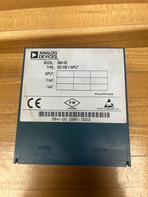 Analog Devices 3B41-00 Isolated Wideband Voltage Input Module PLC