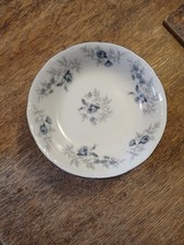Vintage Baroque Bleu by Daniele 5 1/2" Berry Bowls, Fine China Japan, Set of 3