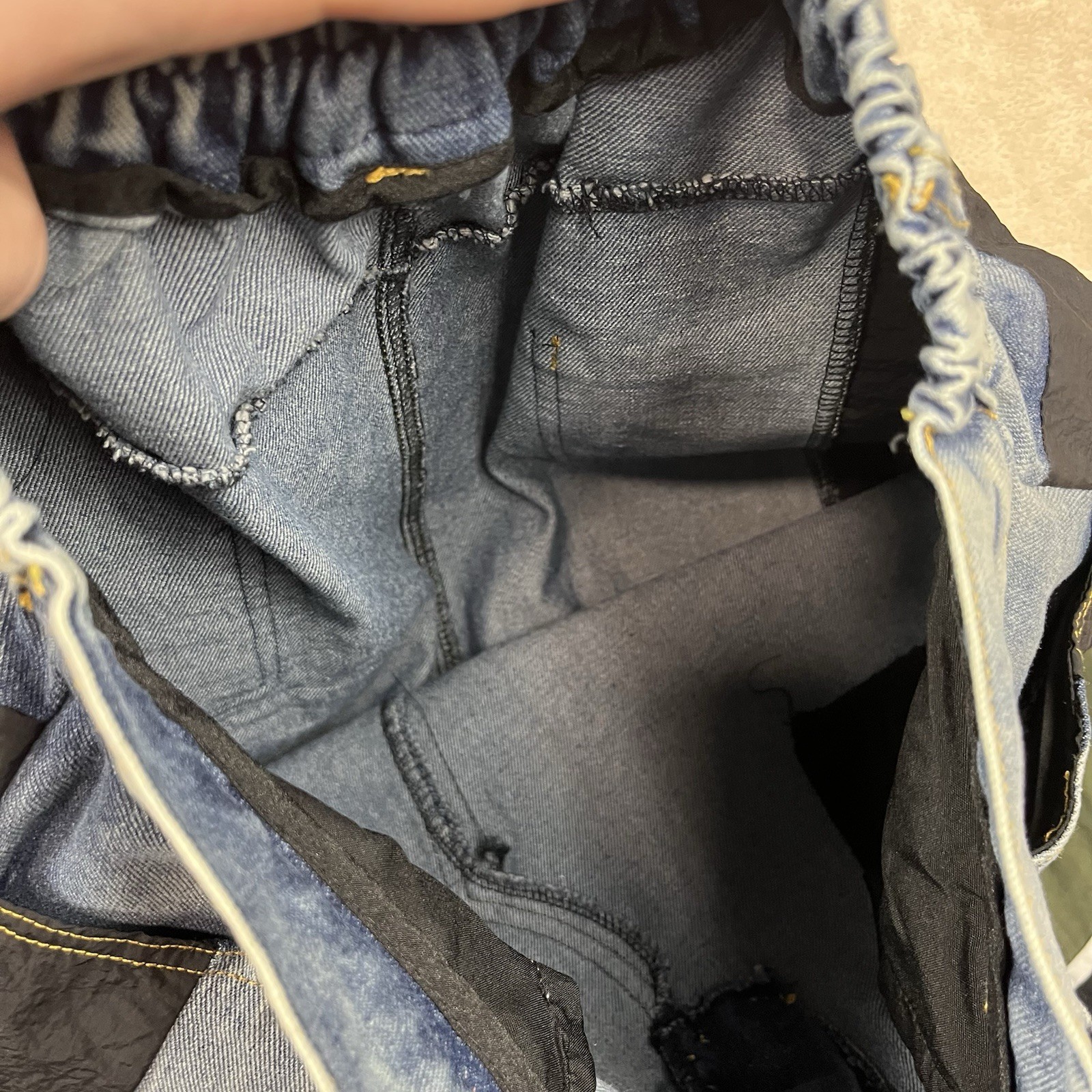 Lissimo Denim Patchwork Striped Contrast Versatil… - image 8