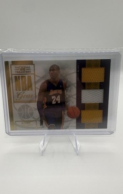 2010 Panini National Treasures Kobe Bryant NBA Gear Patch GAME USED 75/99