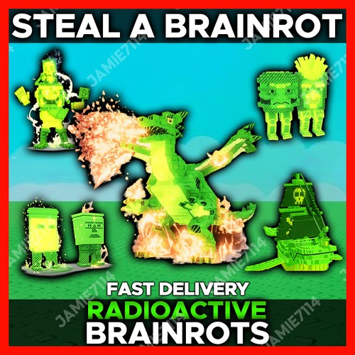 STEAL A BRAINROT 🔥 ALL RADIOACTIVE BRAINROTS‼️CHEAP & FAST SERVICE ‼️