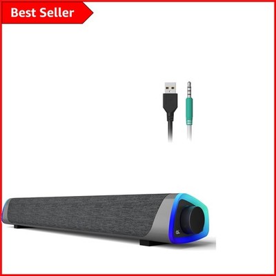 Schicke R30 tragbare Soundbar mit bunten LED-Leuchten & immersivem Surround Sound