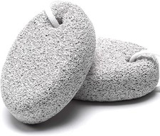 2PCS Natural Pumice Stone for Feet, Lava Pedicure Tools Hard Skin Callus Remove