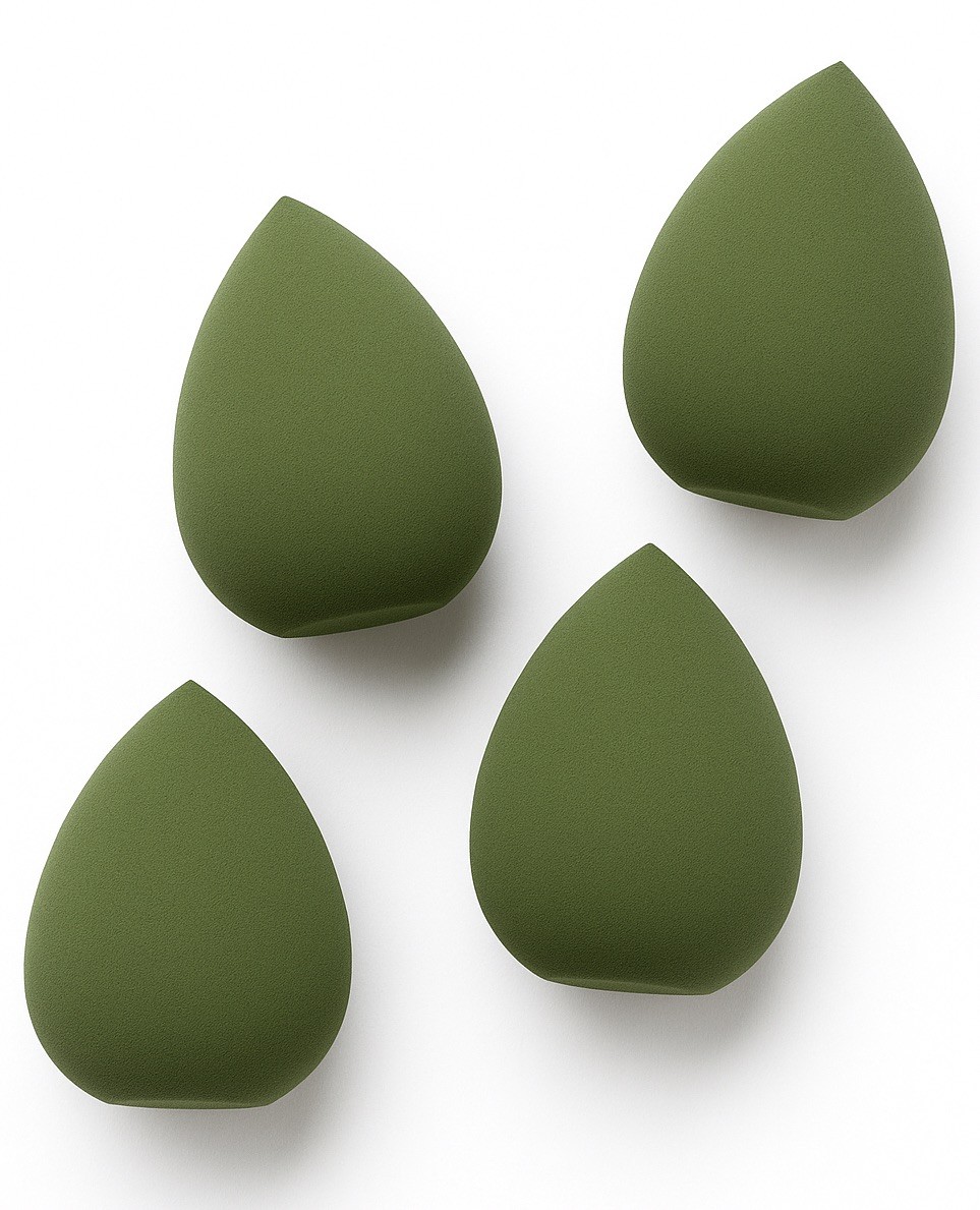 NEW Makeup Sponge Beauty Blender, Green, 4 pack, FREE SHIPPI
