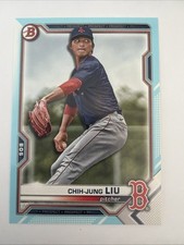 2021 Bowman Draft Paper Chih-Jung Liu SKY BLUE PARALLEL /499 BD-190 Red Sox
