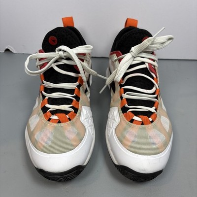 Diadora D-Skin Tennis Shoes Orange Black White Athletic Lace Up Men Size