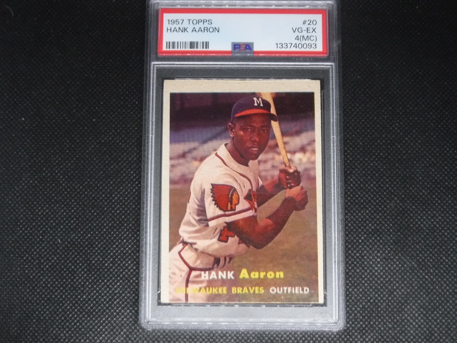 1957 Topps - Hank Aaron #20--VG-EX PSA 4