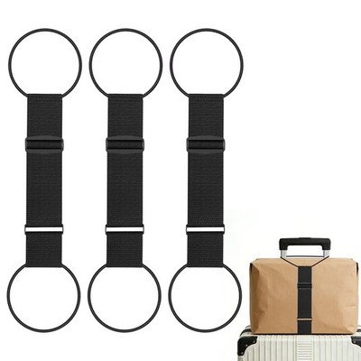 3PCS Luggage Straps,Adjustable Luggage Connector Straps with Heavy-Duty Elast...