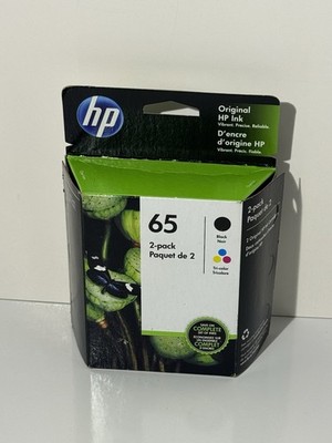 HP 65 Combo Ink Cartridges 65 Black Color  (NEW IN SEALED BOX) 1 Day Ship Time