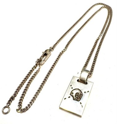 Gucci Ghost Skull Halskette Silber 925 Kette, GG Logo, verstellbar 50/55 Zoll