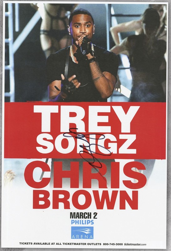 Trey Songz autographed gig poster 'Na Na'