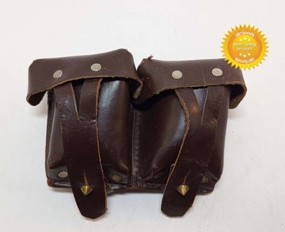 Leather Mosin Nagant Ammo Double Pouch (1952-67) USSR Original Soviet New