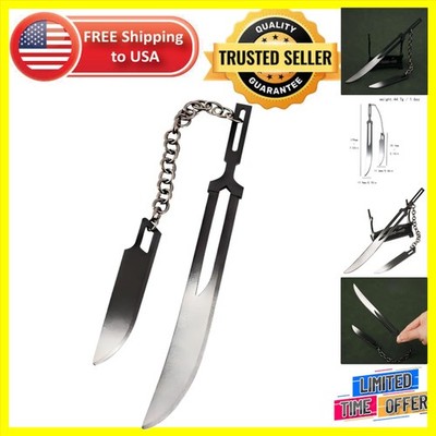 Anime Ichigo Zangetsu Keychain - Collectible Dual Blades for Enthusiasts