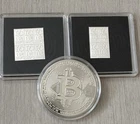 10 Grains .999 Silver Bar + Bitcoin Commemorative Coin Lot- Fractional Bullion