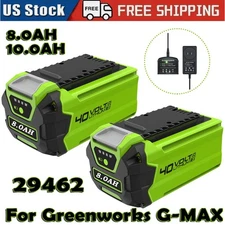 1-2Pack 8/10AH For Greenworks 40V G-MAX Lithium Battery 29462 29252 29472 29482