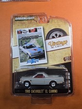 1:64 GreenLight *VINTAGE AD CARS 5* Silver 1980 Chevrolet El Camino *NIP*