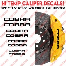 Cobra Brake Caliper Decal Ford Mustang Svt Cobra Vinyl Sticker - Any Color