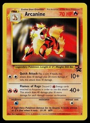 Arcanine #6 Black Star Promo WOTC