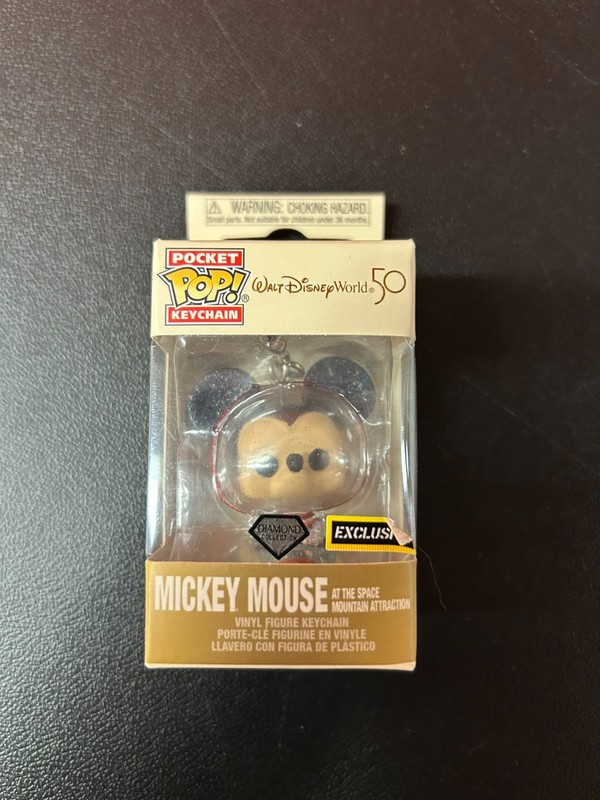 Funko Pocket Pop Keychain Mickey Mouse Space Diamond Disney World 50th 