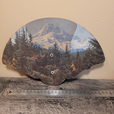 VTG BUD OIL CO  CONOCO  Owensville MO Hand Held Promotional Paper Card Fan