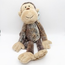 Retired Jellycat Plush Mattie Monkey Medium Floppy Brown Soft 16" NWT MATM4MK