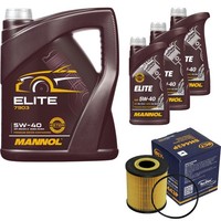 SCT Inspektionspaket 8L Mannol Elite 5W-40 FüR Volvo V70 II 2.4 2.5 T V40 Kombi