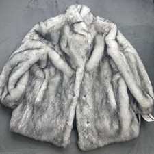 Donna Salyers Fabulous Furs Crystal Fox Fur Faux White Black Women s 3XL USA