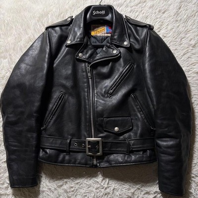 Schott 618 Perfecto Double Leather Riders Jacket Size 36 Made in