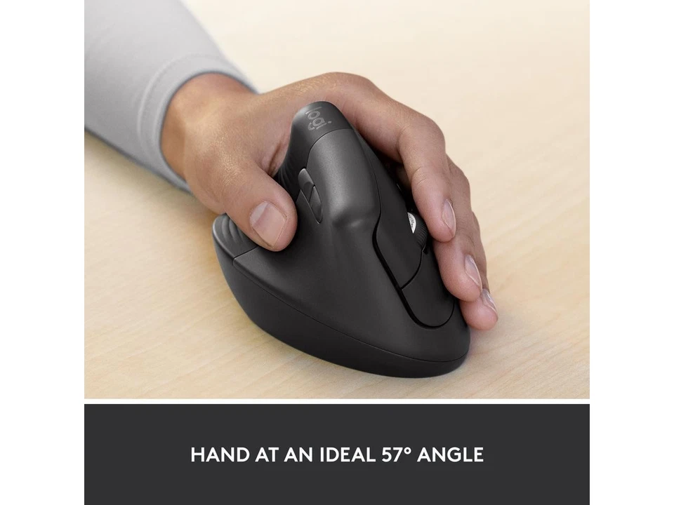 Logitech Lift for Business Left, Vertical Ergonomic Mouse - Left-handed, - Image 4 of 4