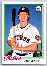 2022 Jake Meyers Topps Archives RC Rookie Card Houston Astros #184. rookie card picture