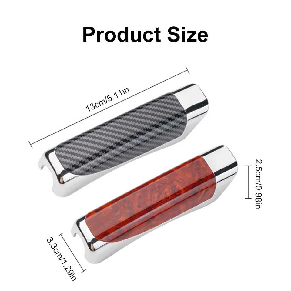 Cubierta protectora de freno de mano de coche manija de freno de mano de estacionamiento decoración interior ABS Foto 2 de 4