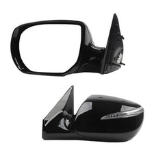 Driver Side Mirror Compatible with 13-18 Hyundai Santa Fe Sport Left black