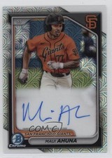 2024 Bowman Chrome Prospect Mega Box Auto Maui Ahuna #BMA-MAH Auto 0r4