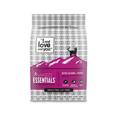 I & love & you'' Naked Essentials Trout & Salmon Flavor Dry Cat Food Grain-Free