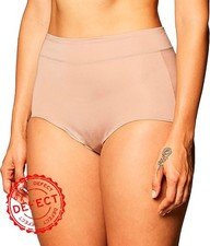 NWD WARNER S No Pinching No Problems Hi Cut Brief Panty BEIGE L