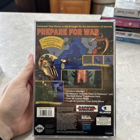 WarCraft II: The Dark Saga (Sega Saturn, 1997) CIB 