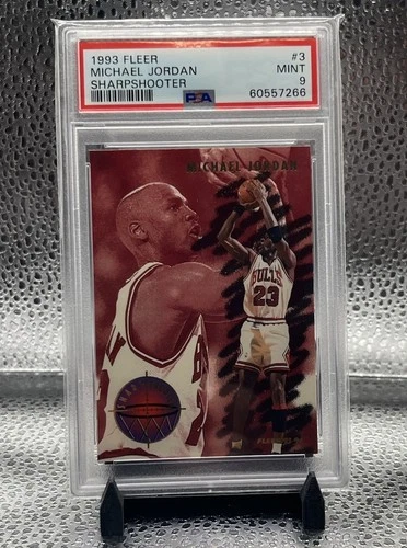 1993 Fleer Sharpshooter Michael Jordan #3 PSA 9 Mint Chicago Bulls GOAT