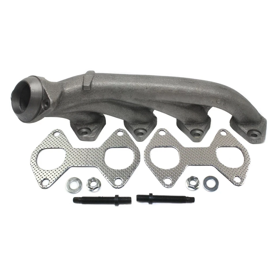 Juego de 2 colectores de escape lado conductor y pasajero para 04-09 Ford F150 Expedition Foto 2 de 4