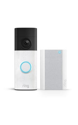 Ring Paket Akku Videotürklingel (Neueste Gen ) Retinal 2K & 6x Zoom Chime Pro