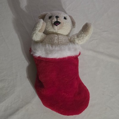 Vintage Kuschel Weichspüler Plüsch Stofftier Teddybär Strumpf 18 Zoll von Russ