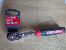 Craftsman 38 Drive Rotating Ratchet Chrome - Soft Grip - For Tight Spaces New