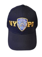 Official NYPD Cap Mens Baseball Hat New York Dept Hat Navy Embroidered NYC